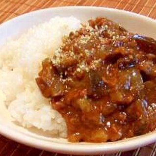 ✿フライパンで簡単に✿茄子のキーマカレー